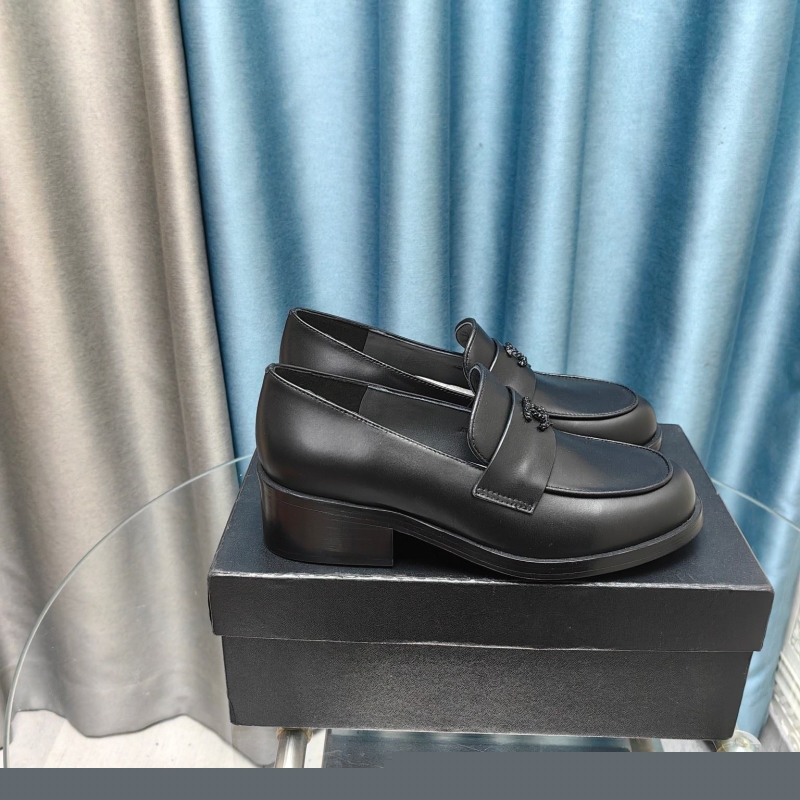 Ch*el leather shoes